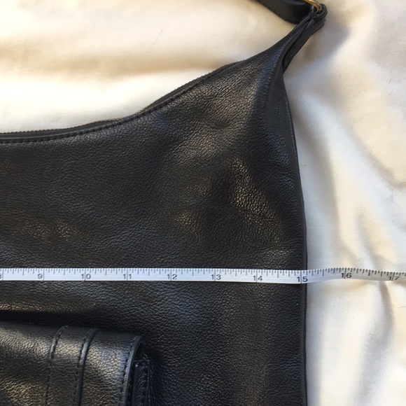 Fossil black zip shoulder bag - Picture 12 of 15